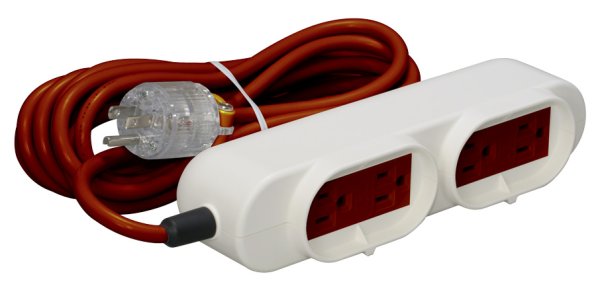 画像1: 病院用接地タップKEタイプS-VCT3m 医用プラグ付 (チョコ) (1)